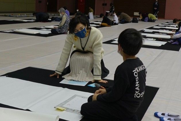 都城市「紫舟大書初め大会」2024